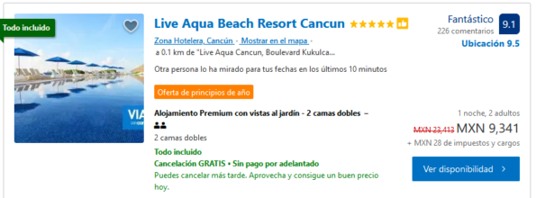 hoteles en cancun mexico todo incluido economicos