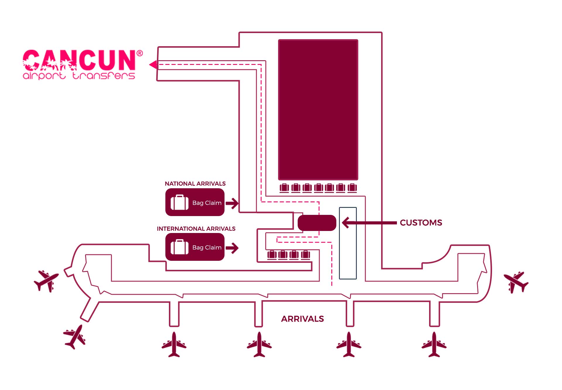 Cancun Airport Terminal 4 Map