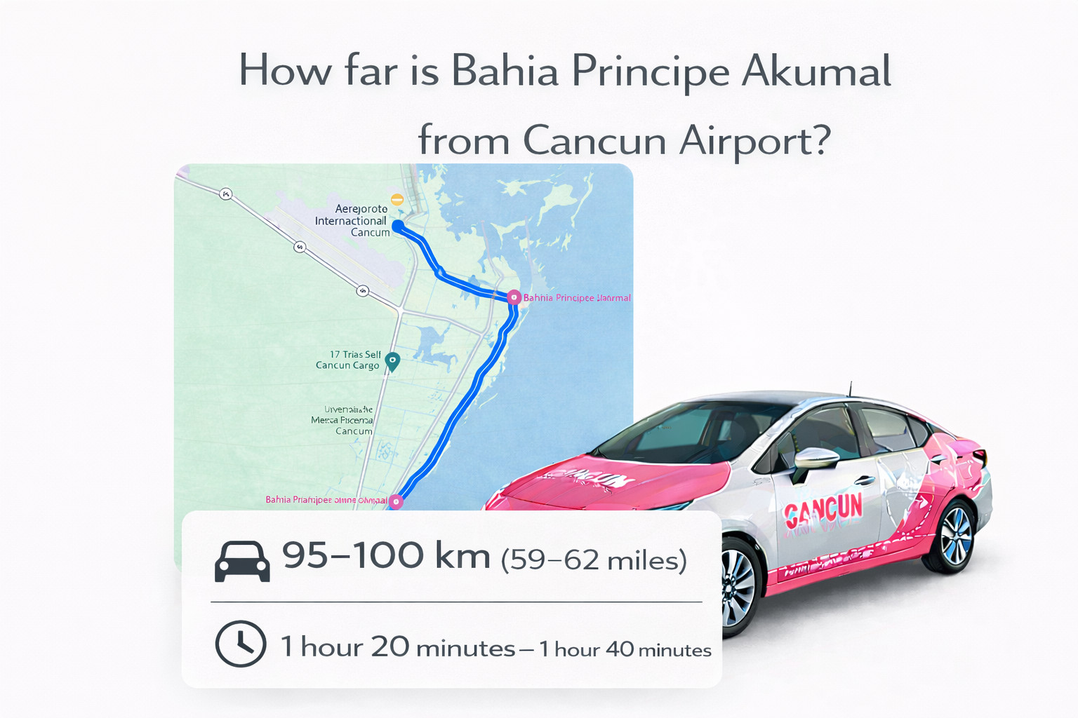 Private transportation from Cancun International Airport (CUN) to Bahia Principe Akumal Riviera Maya, Quintana Roo, Mexico