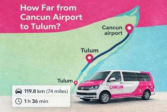 Private transportation service from Cancun International Airport (CUN) to Tulum Riviera Maya, Quintana Roo Mexico