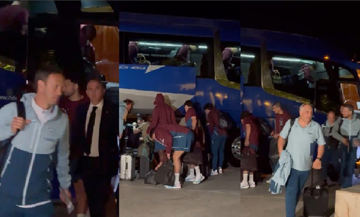 Fans in Cancun waiting for Portugal team