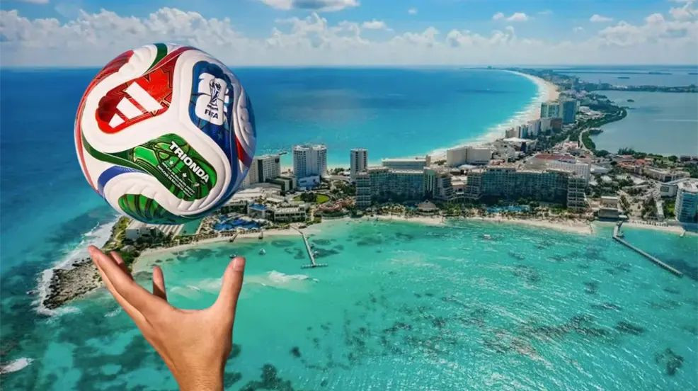 World Cup fan fest atmosphere in Cancun with international visitors