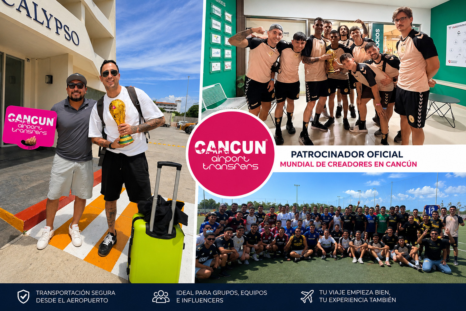 Turismo deportivo y creadores de contenido en Canc&uacute;n
