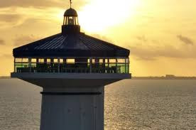 Sunset at Entre Muelles Restaurant Cancun